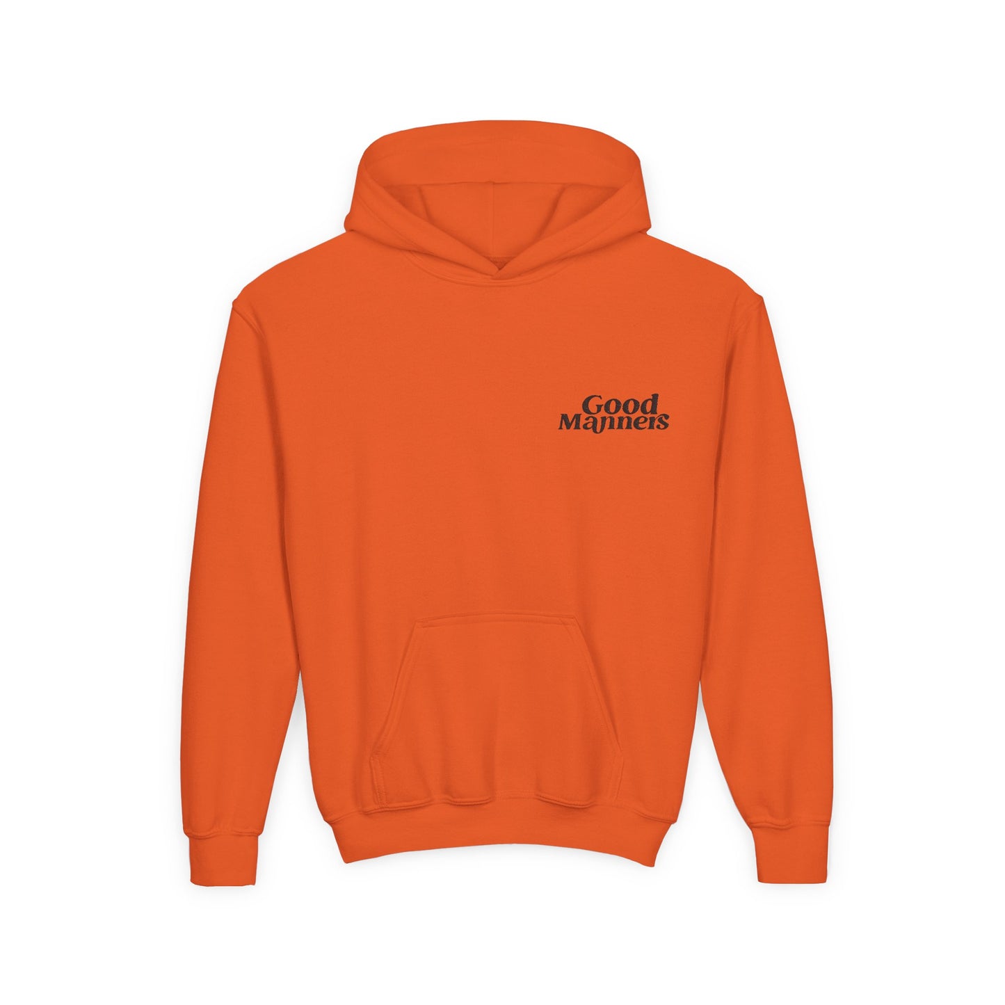 Youth Heavy Blend Hooded Sweatshirt - 'Good Manners' Design