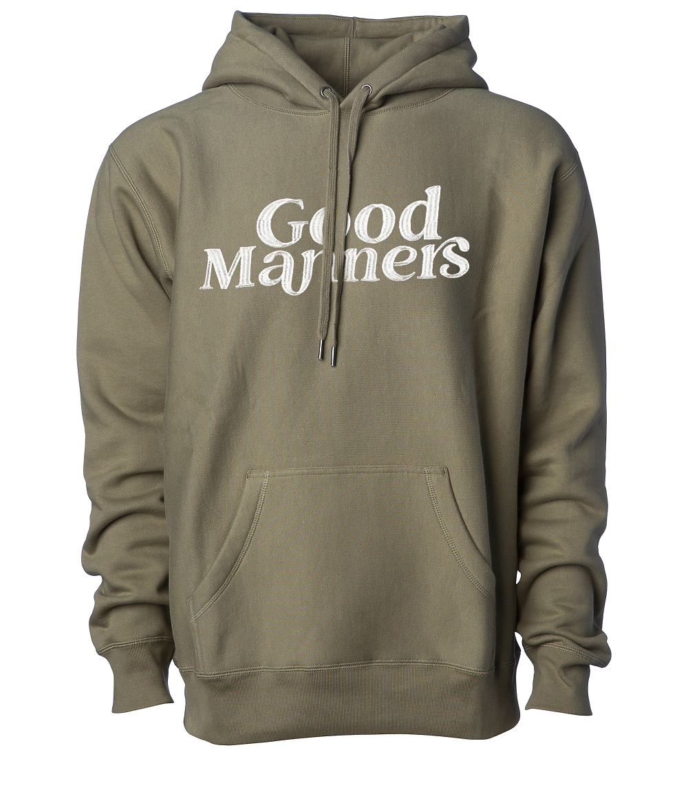 Good Manners Hoodie Olive