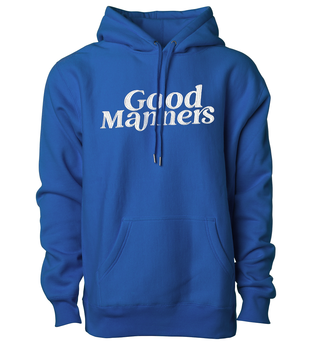 Good Manners Hoodie LA Blue