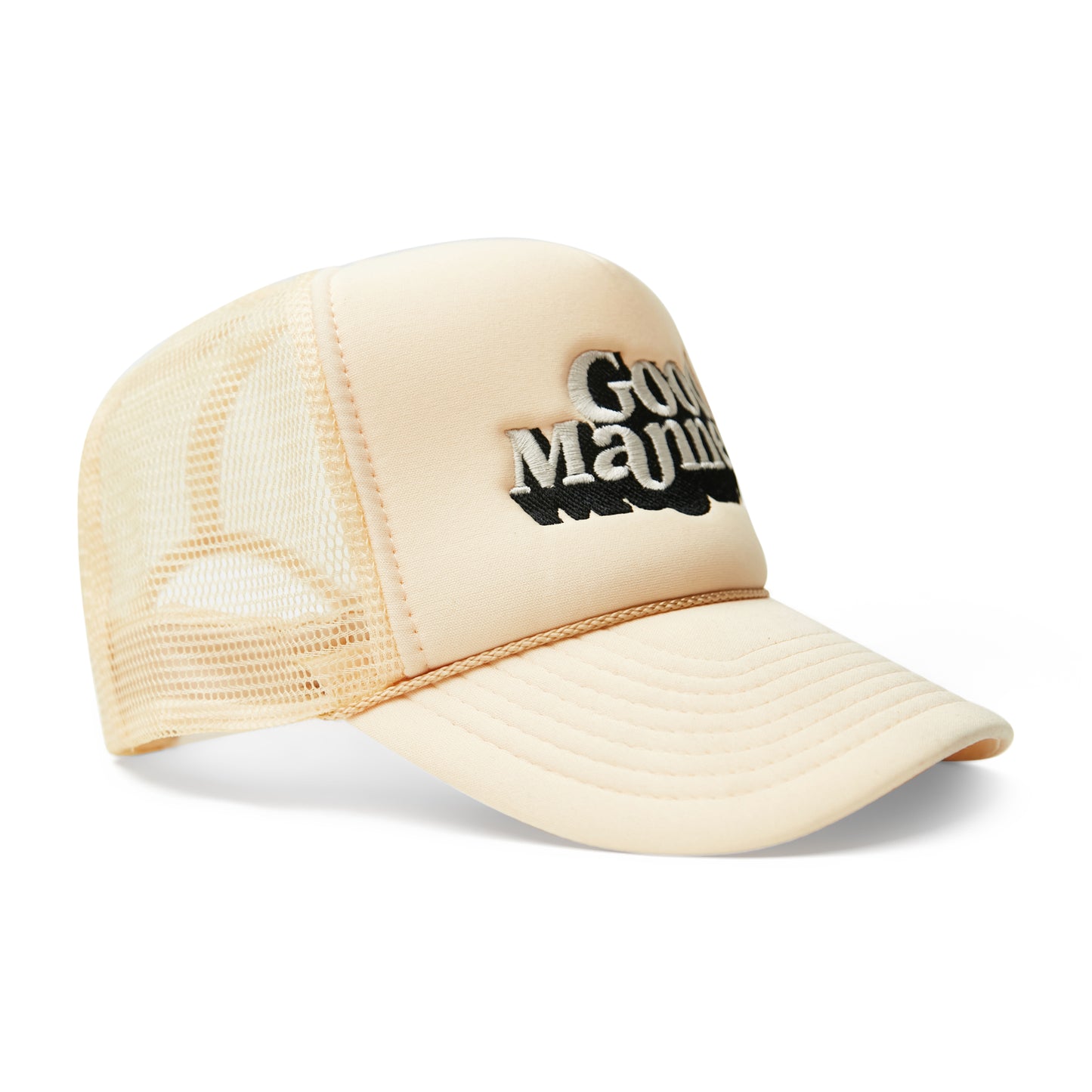 Tan Good Manners Logo Trucker Hat