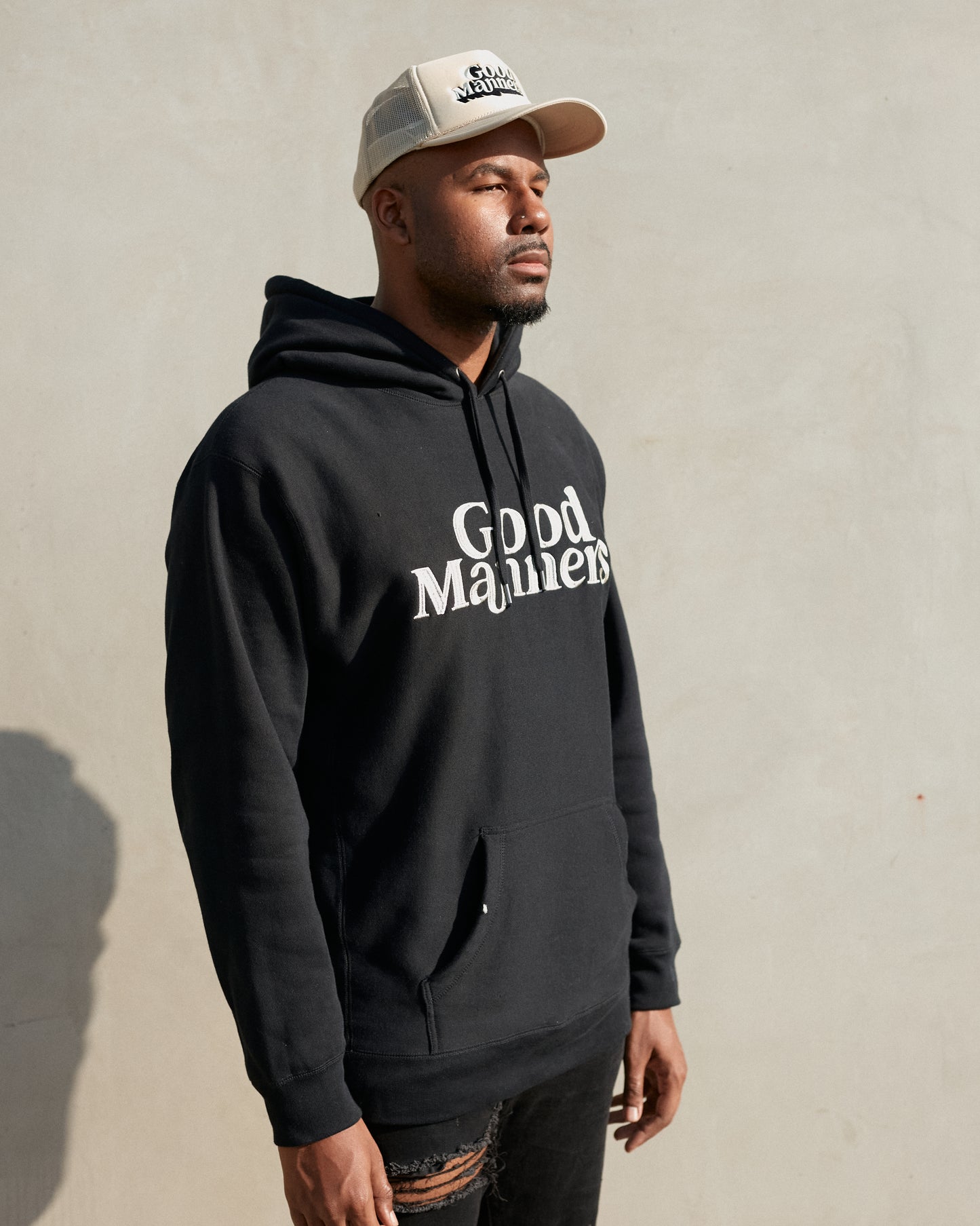 Good Manners Hoodie Black