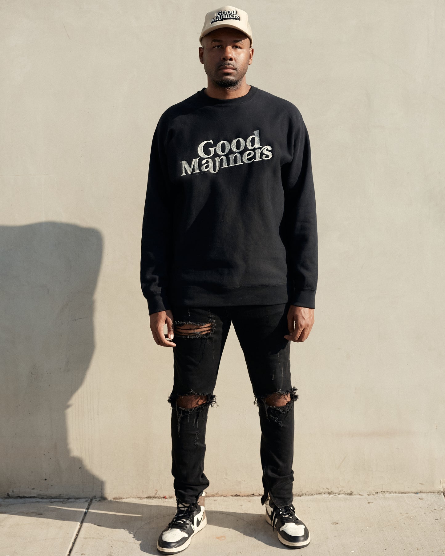 Good Manners Crewneck Black