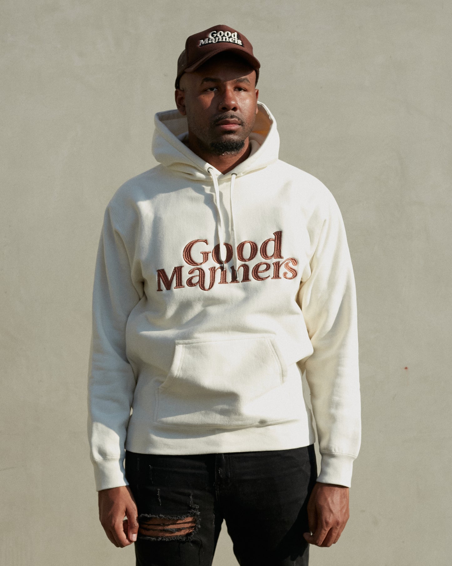 Good Manners Hoodie Sand