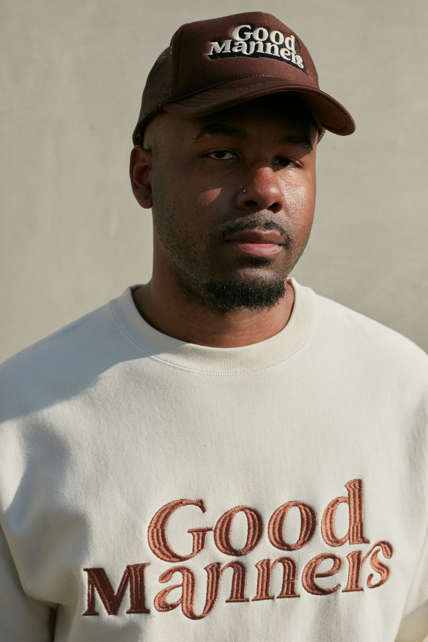 Good Manners Crewneck Sand