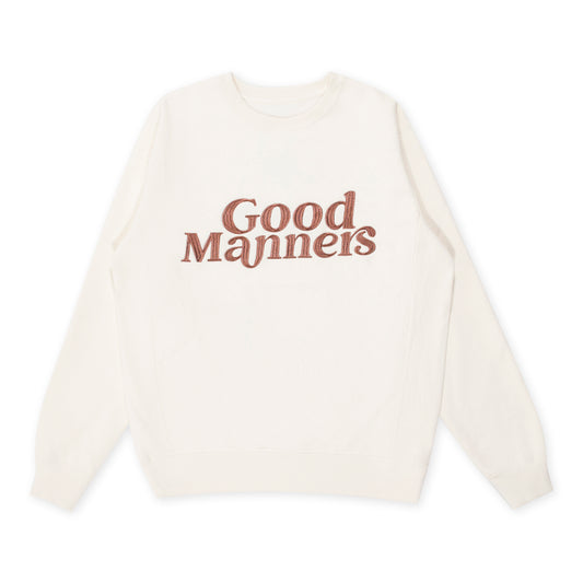 Good Manners Crewneck Sand