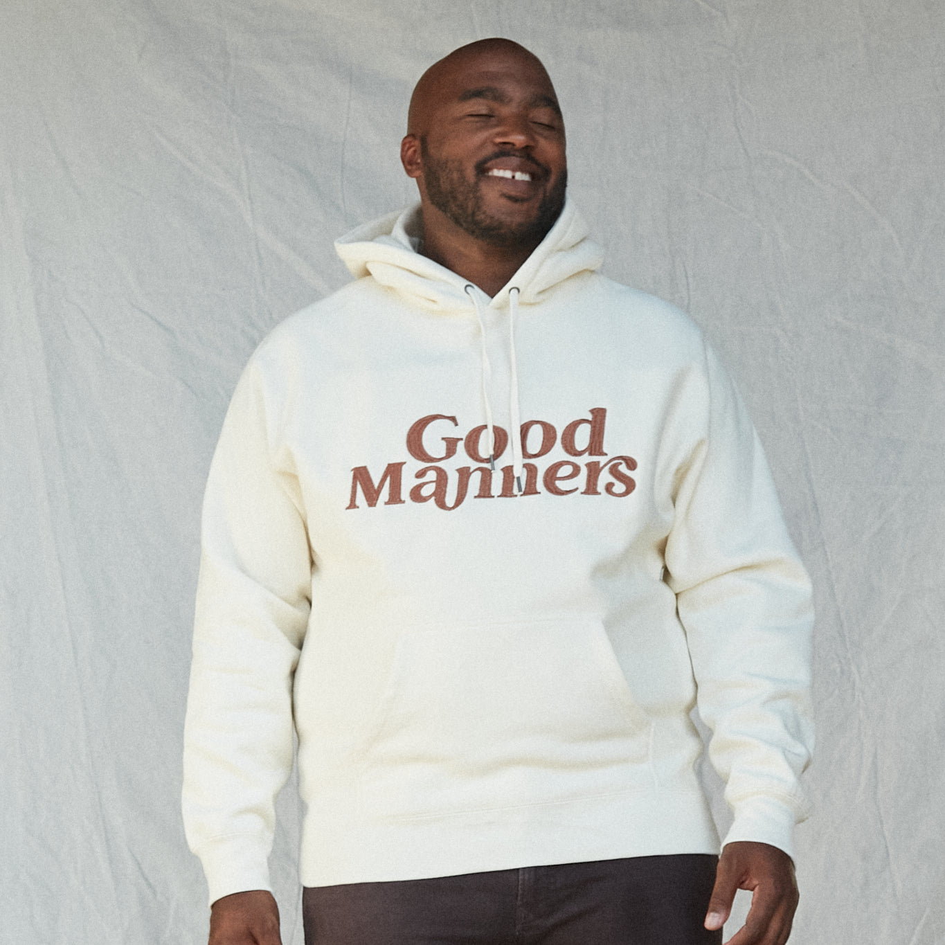 Good Manners Hoodie Sand