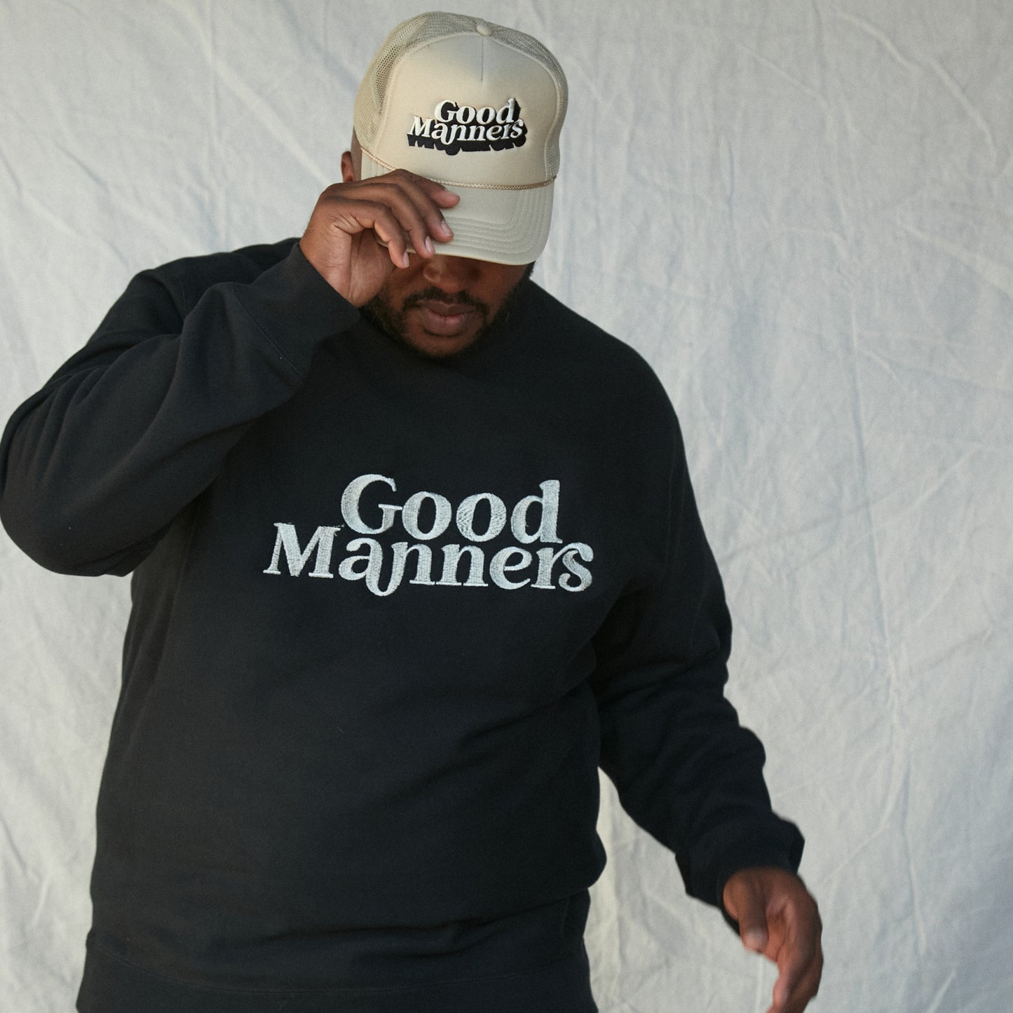 Good Manners Crewneck Black