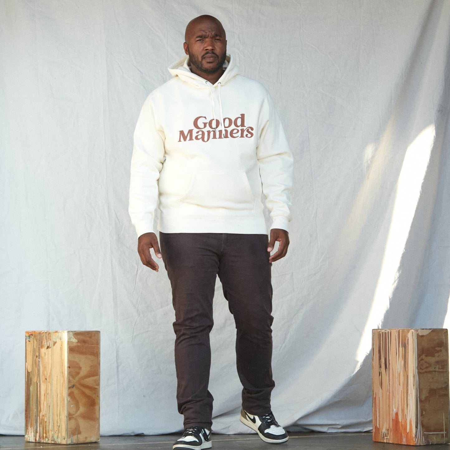 Good Manners Hoodie Sand